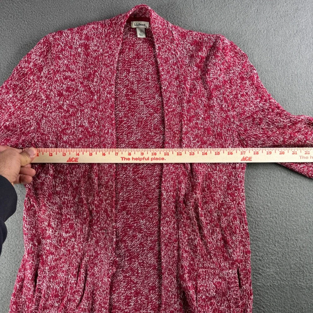 Vintage LL Bean Cardigan Sweater Women XS Marled‎ Cozy Boho Distressed Cottage